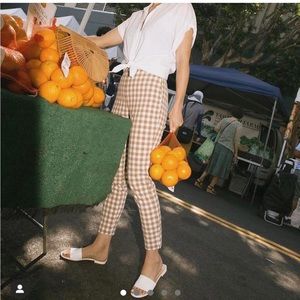 Gingham pants